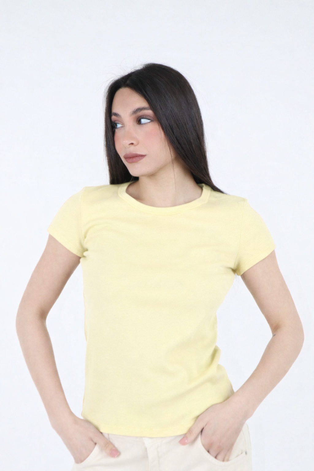 TOP COSTINE GIALLO