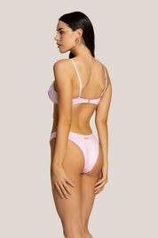 BIKINI BALCONCINO CON SLIP V VERTICAL LINES