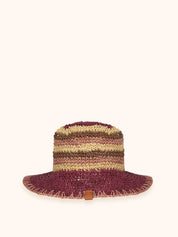 CAPPELLO PAGLIA PLUM