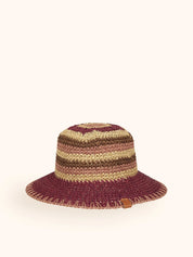 CAPPELLO PAGLIA PLUM