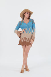 MINI DRESS CHEVRON