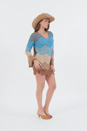 MINI DRESS CHEVRON