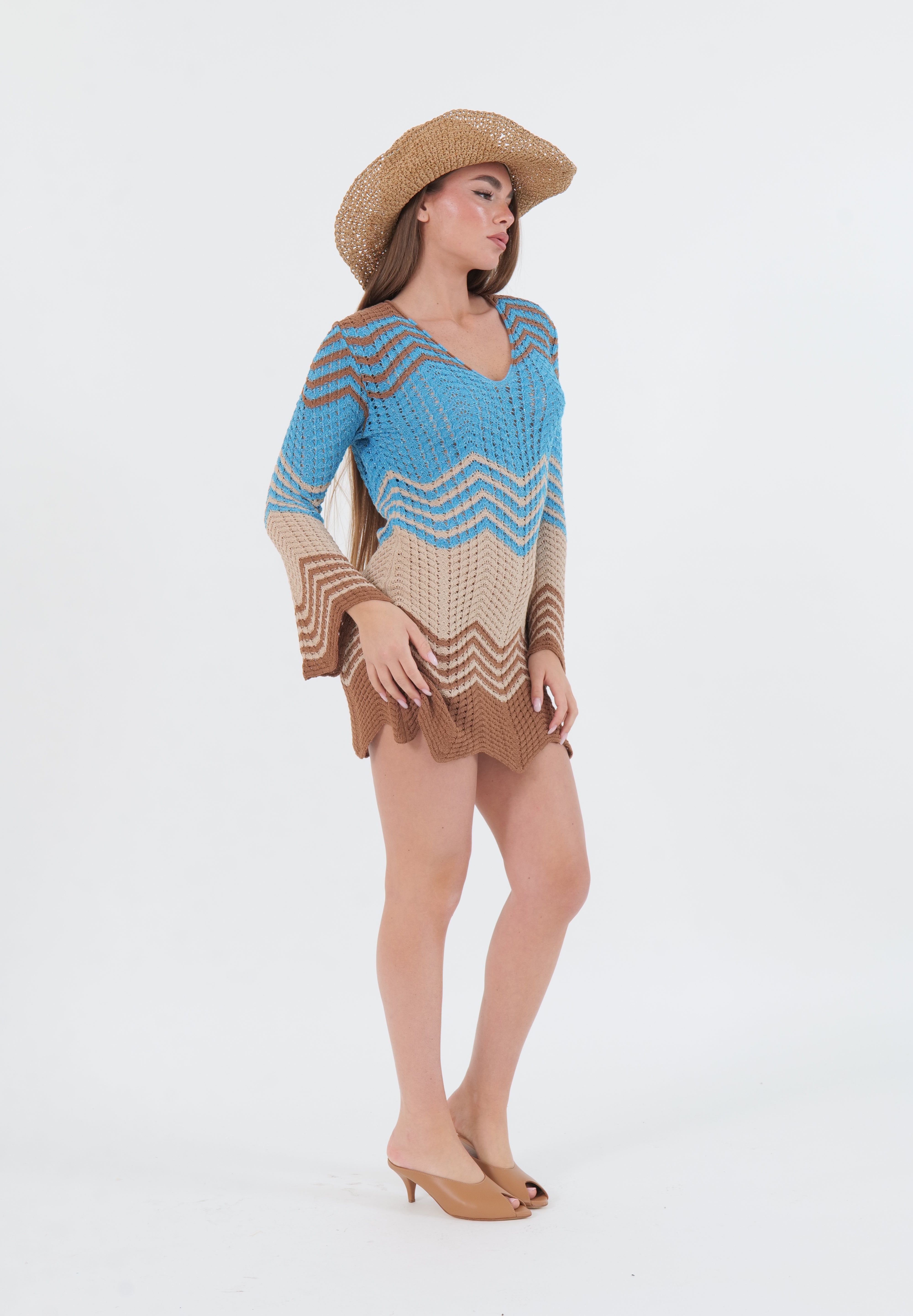 MINI DRESS CHEVRON