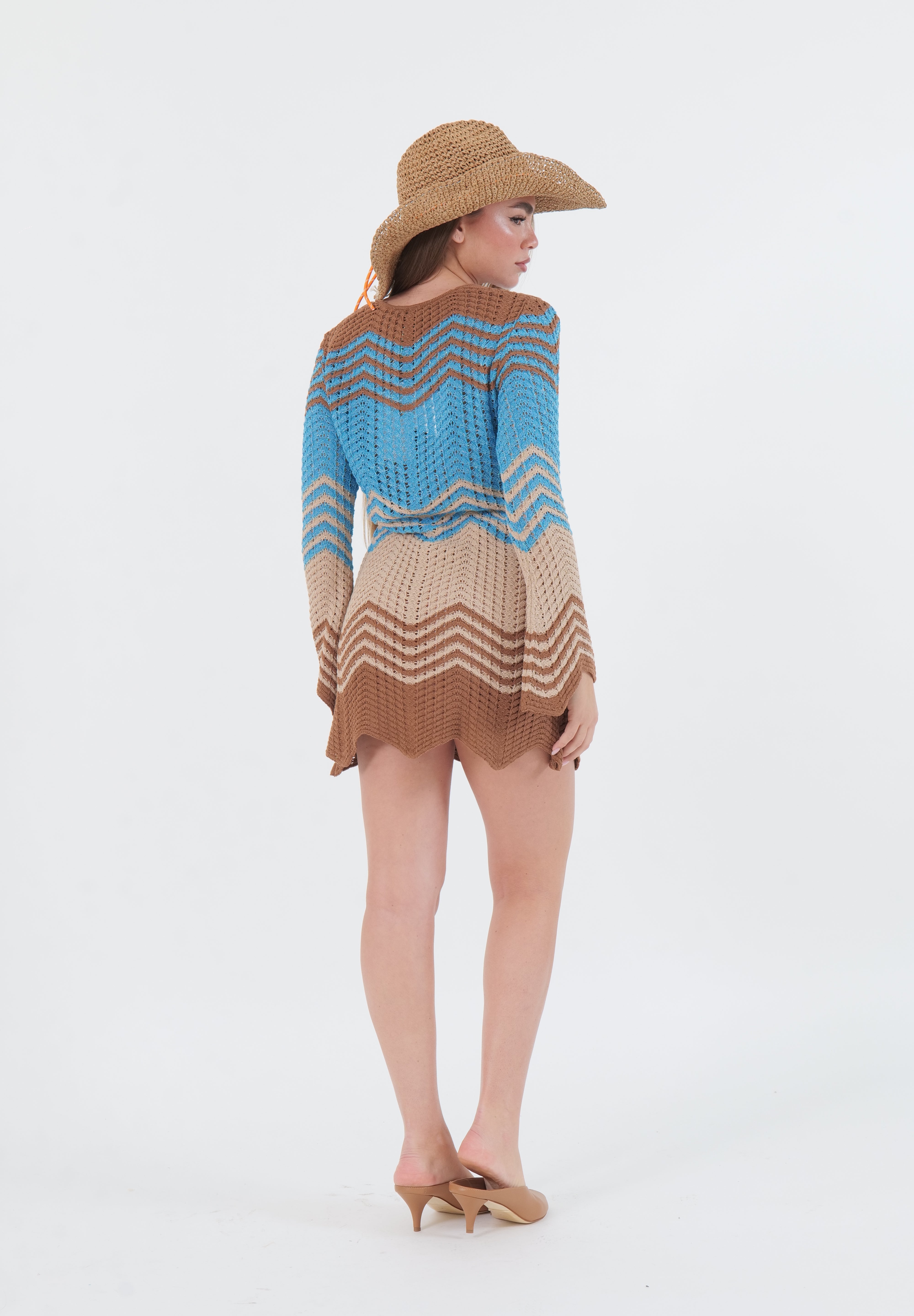 MINI DRESS CHEVRON