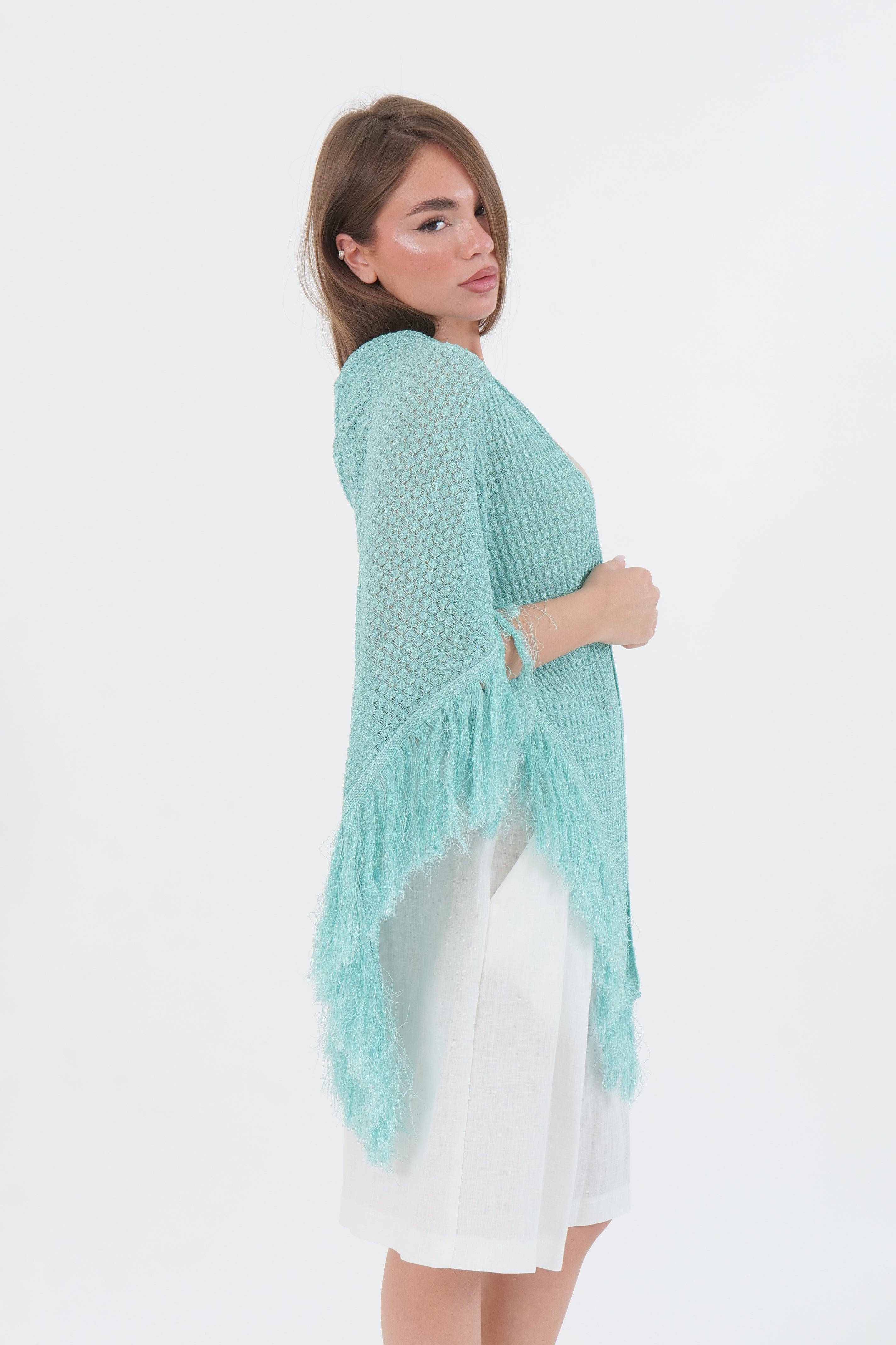 SCIALLE LUREX AZZURRO