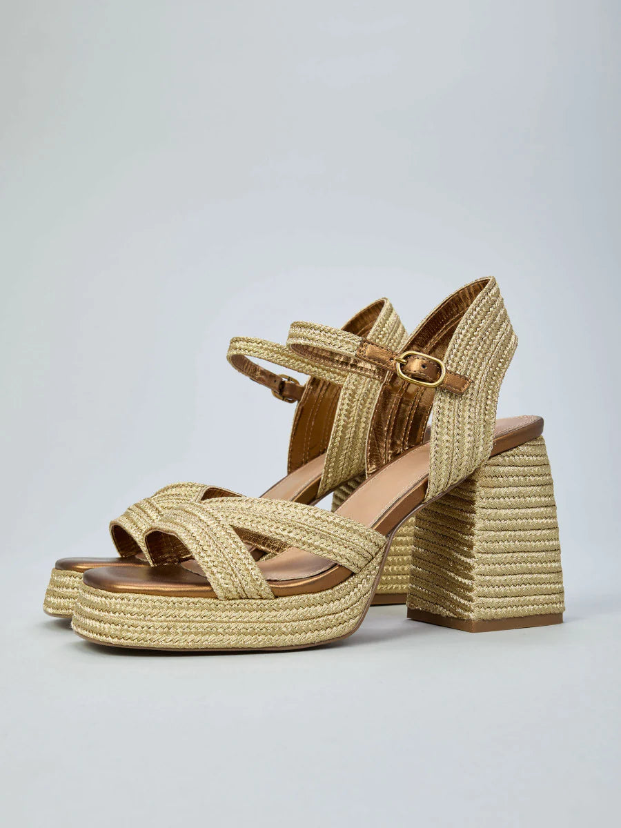 SANDALO IN RAFFIA HAVANA