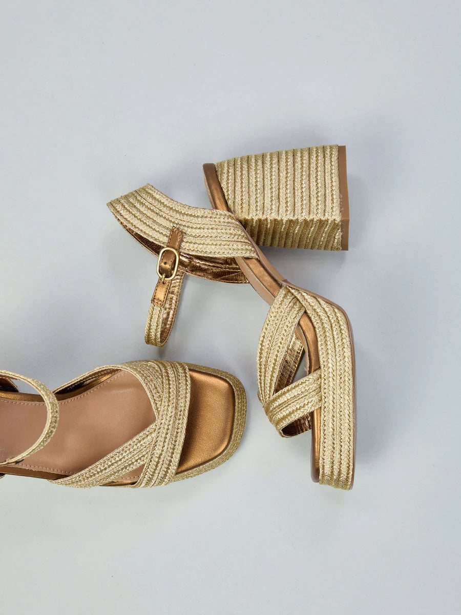 SANDALO IN RAFFIA HAVANA