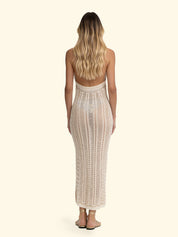 DRESS LUNGO BEIGE