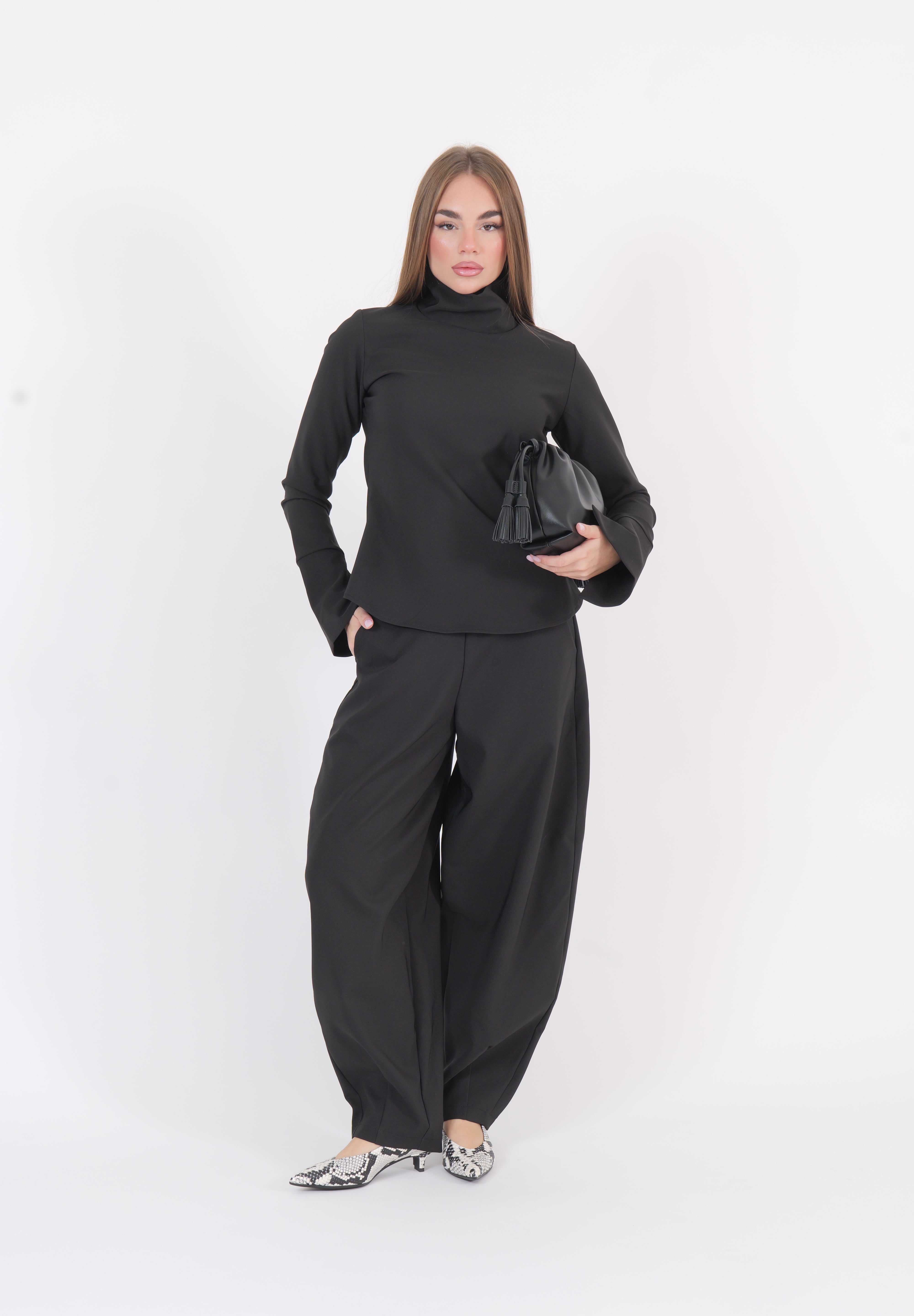PANTA BALLOON NERO