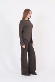 MAGLIA TWIN SET EBANO