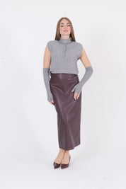 MAGLIA MANICOTTI GRIGIO DIXIE