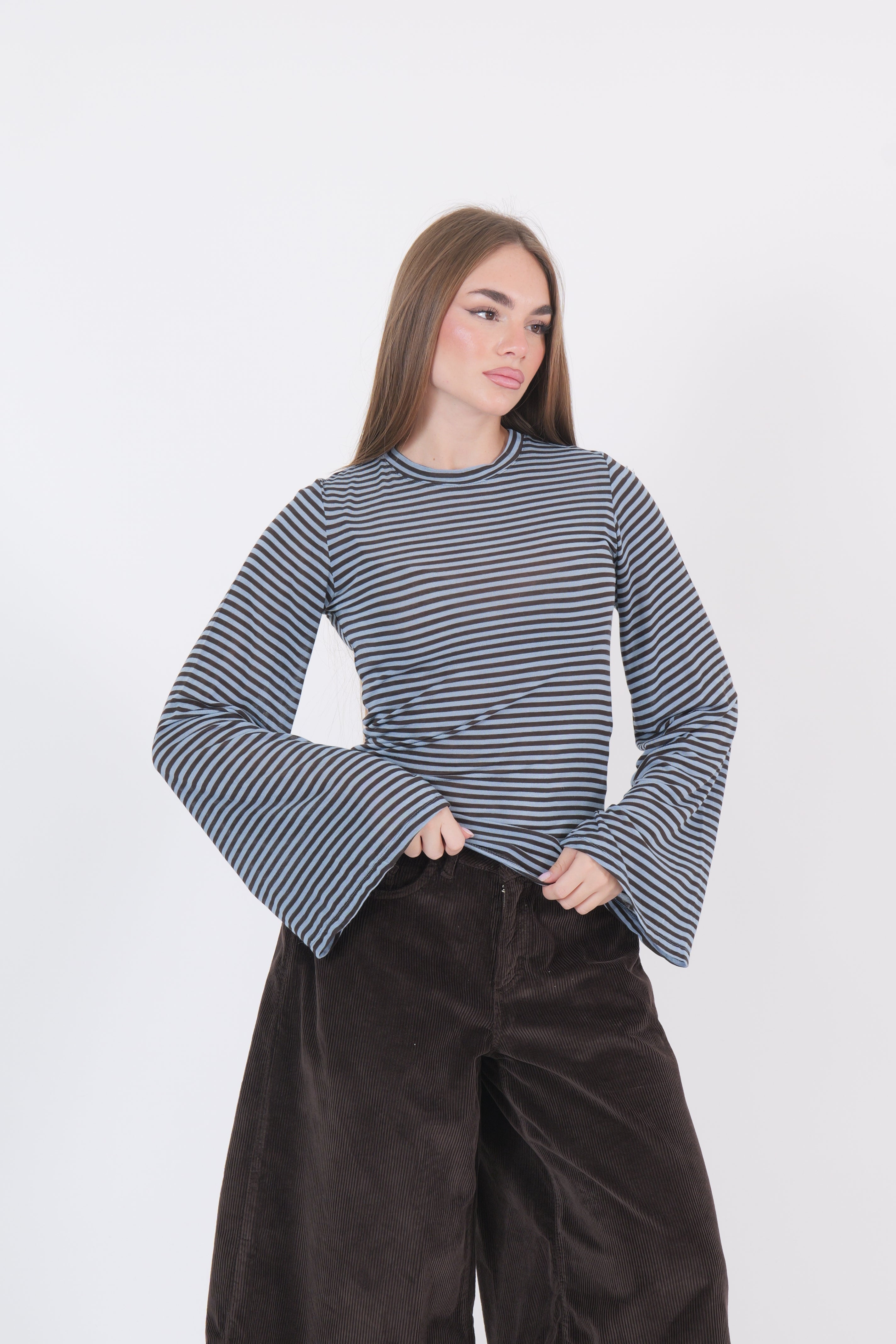 MAGLIA LOLA MORO CELESTE/MORO DIXIE