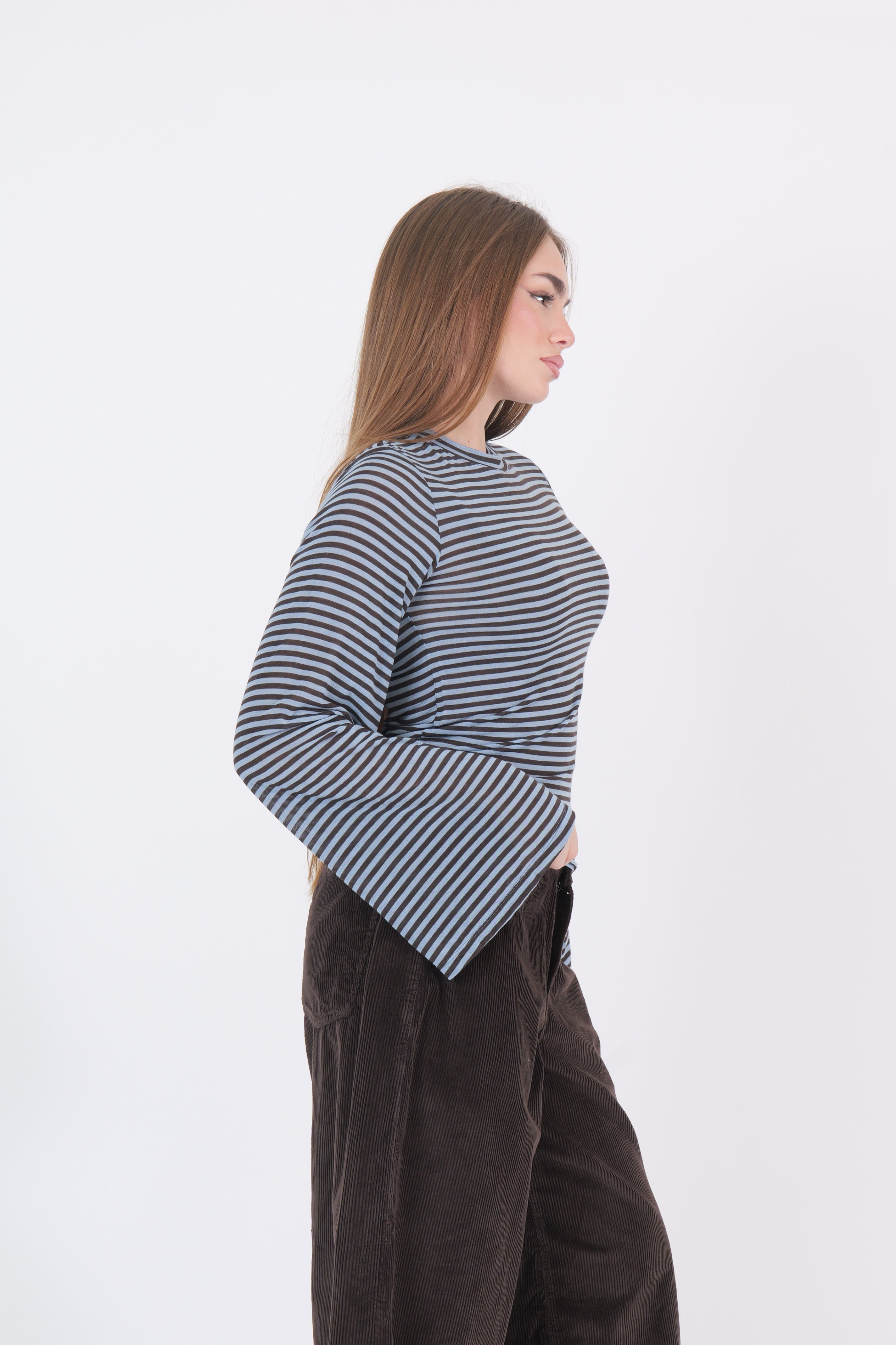 MAGLIA LOLA MORO CELESTE/MORO DIXIE