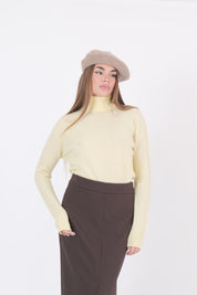 MAGLIA COLLO ALTO GIALLO