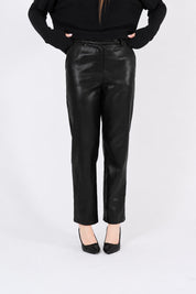 PANTALONE ECOPELLE NERO