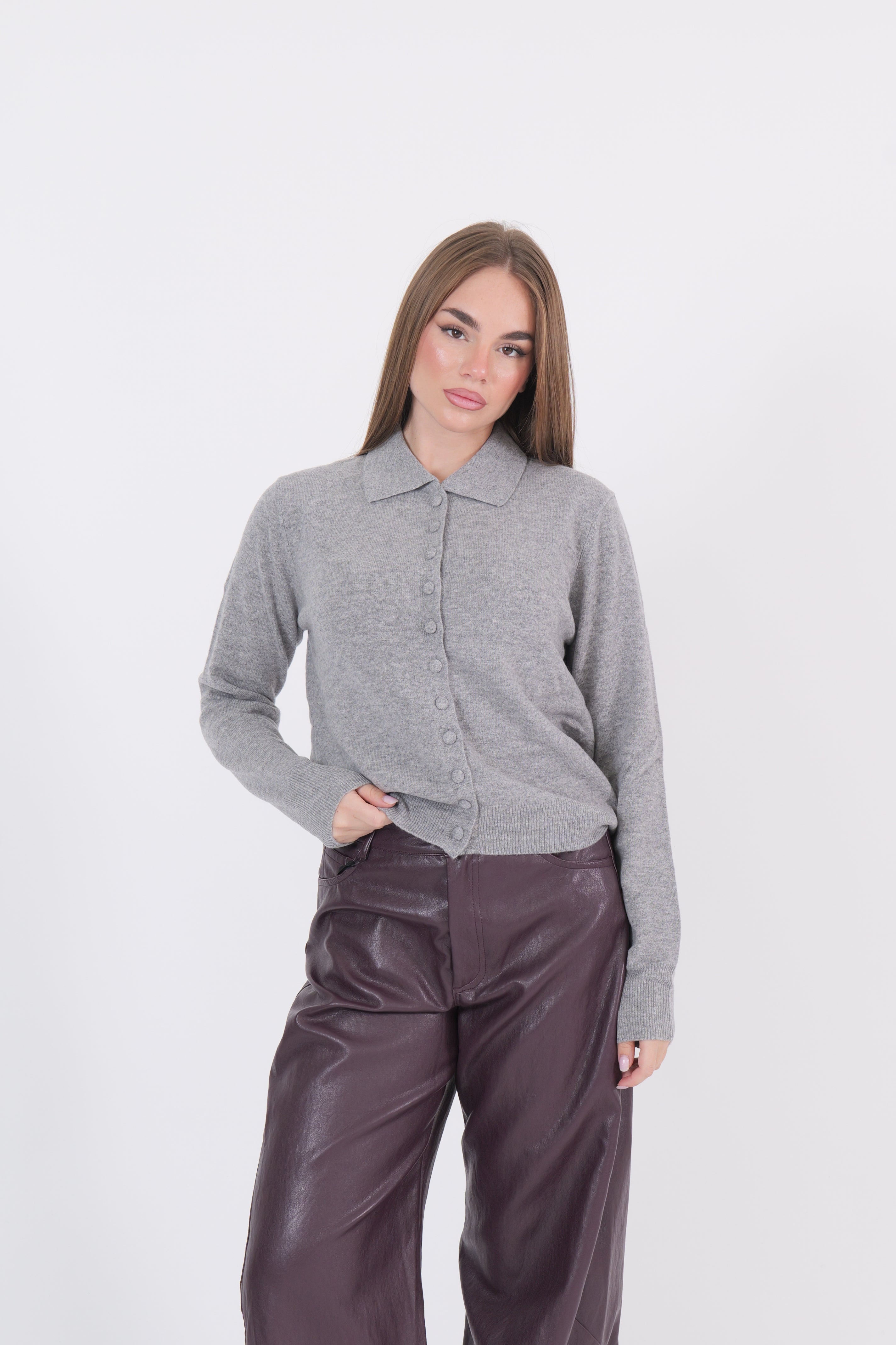 CARDIGAN GRIGIO