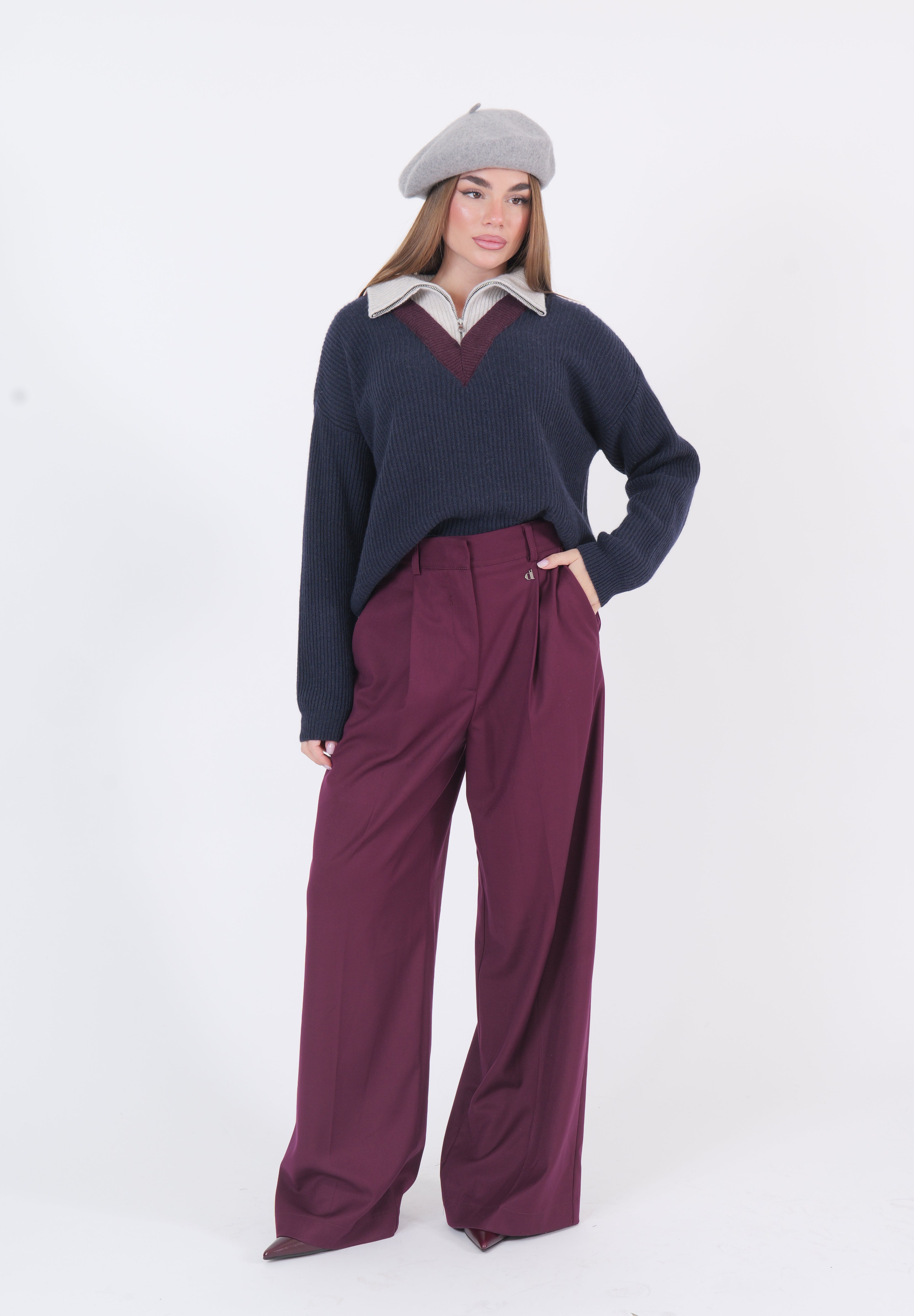 PANTALONE PENCES BORDEAUX DIXIE
