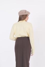MAGLIA COLLO ALTO GIALLO