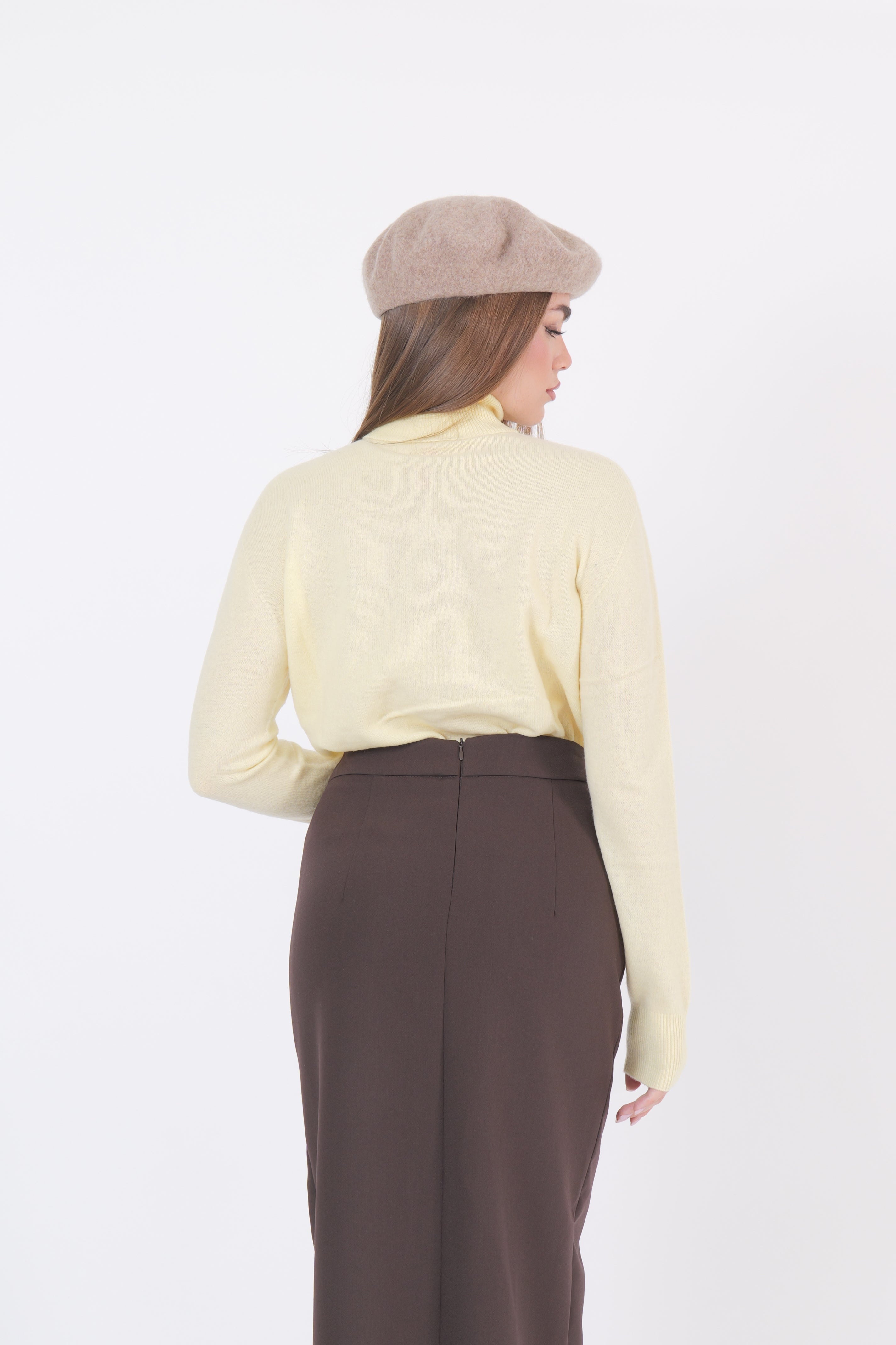 MAGLIA COLLO ALTO GIALLO