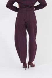 PANTALONE BALLOON BORDEAUX