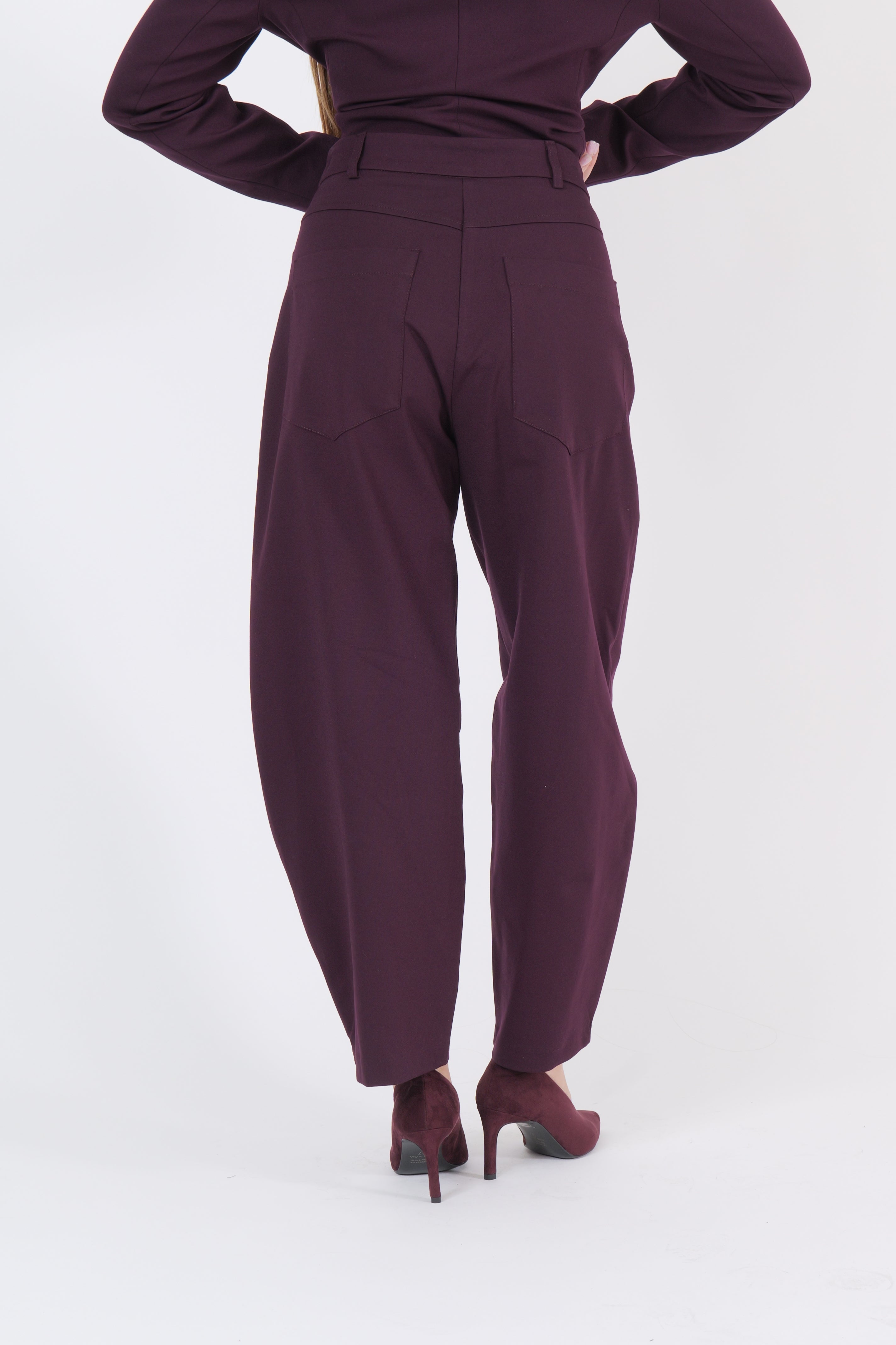 PANTALONE BALLOON BORDEAUX