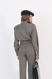 CAMICIA PARIS NERO/BEIGE