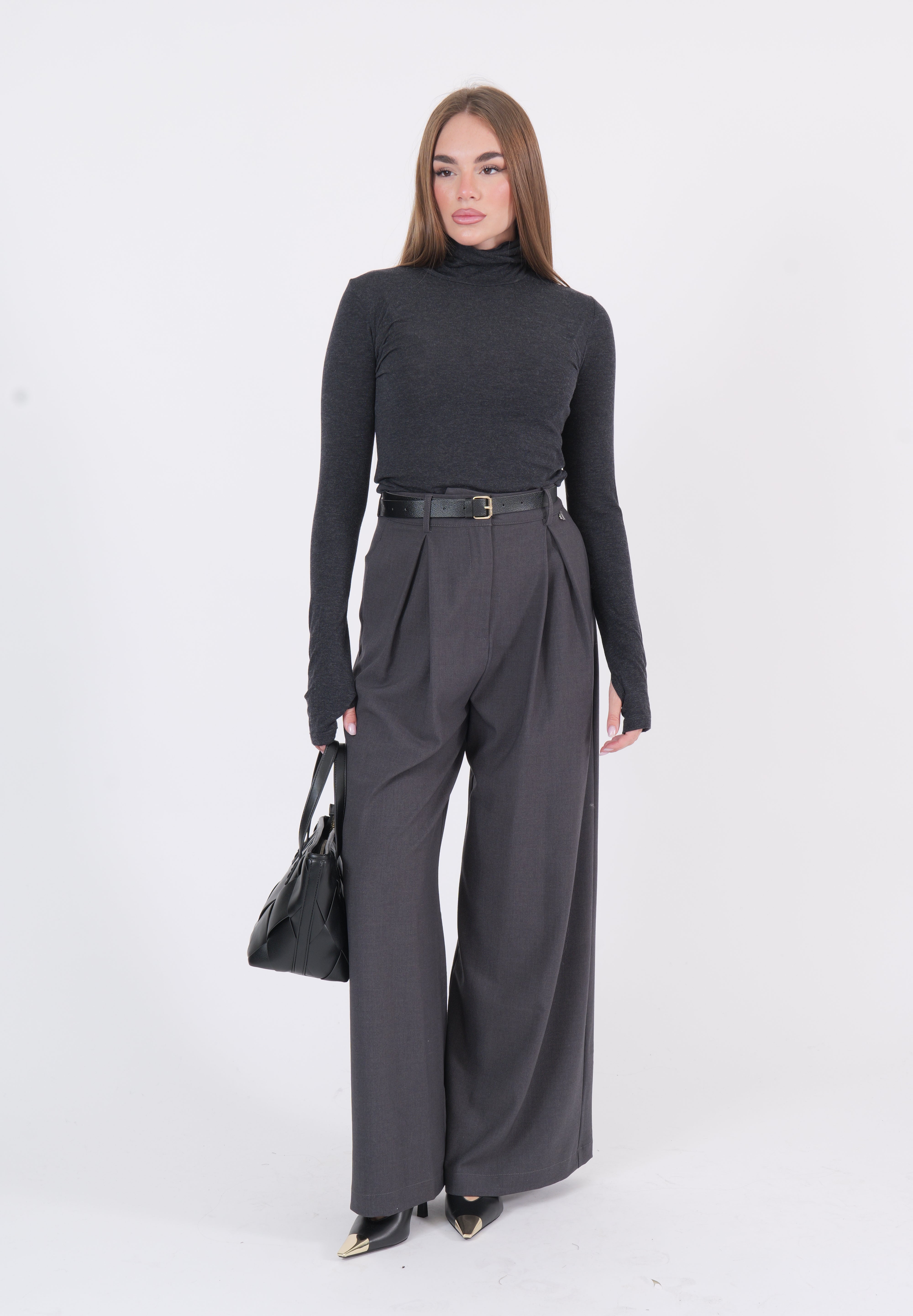 PANTALONE CINTURA ANTRACITE