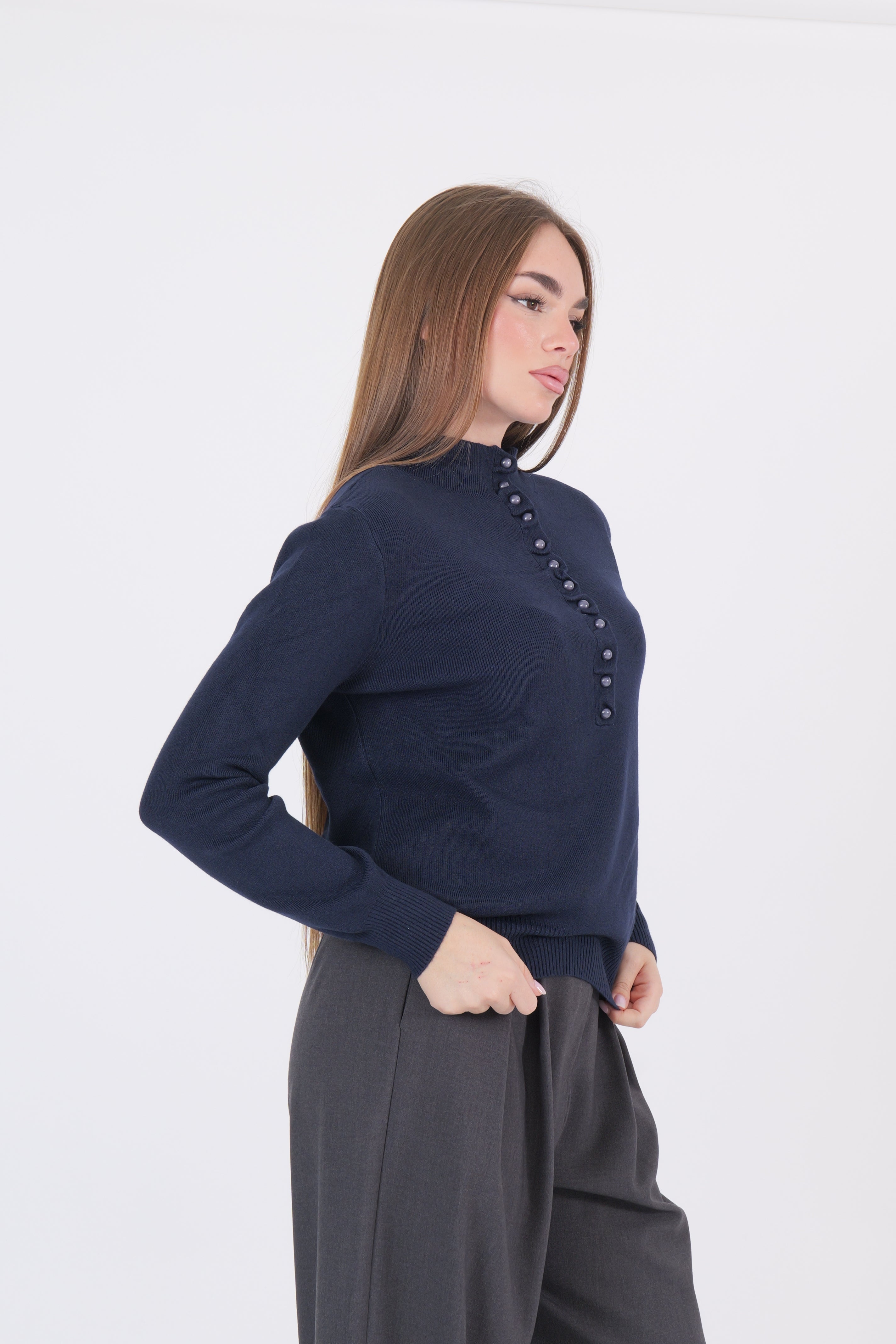 PULL ROUCHES BLU