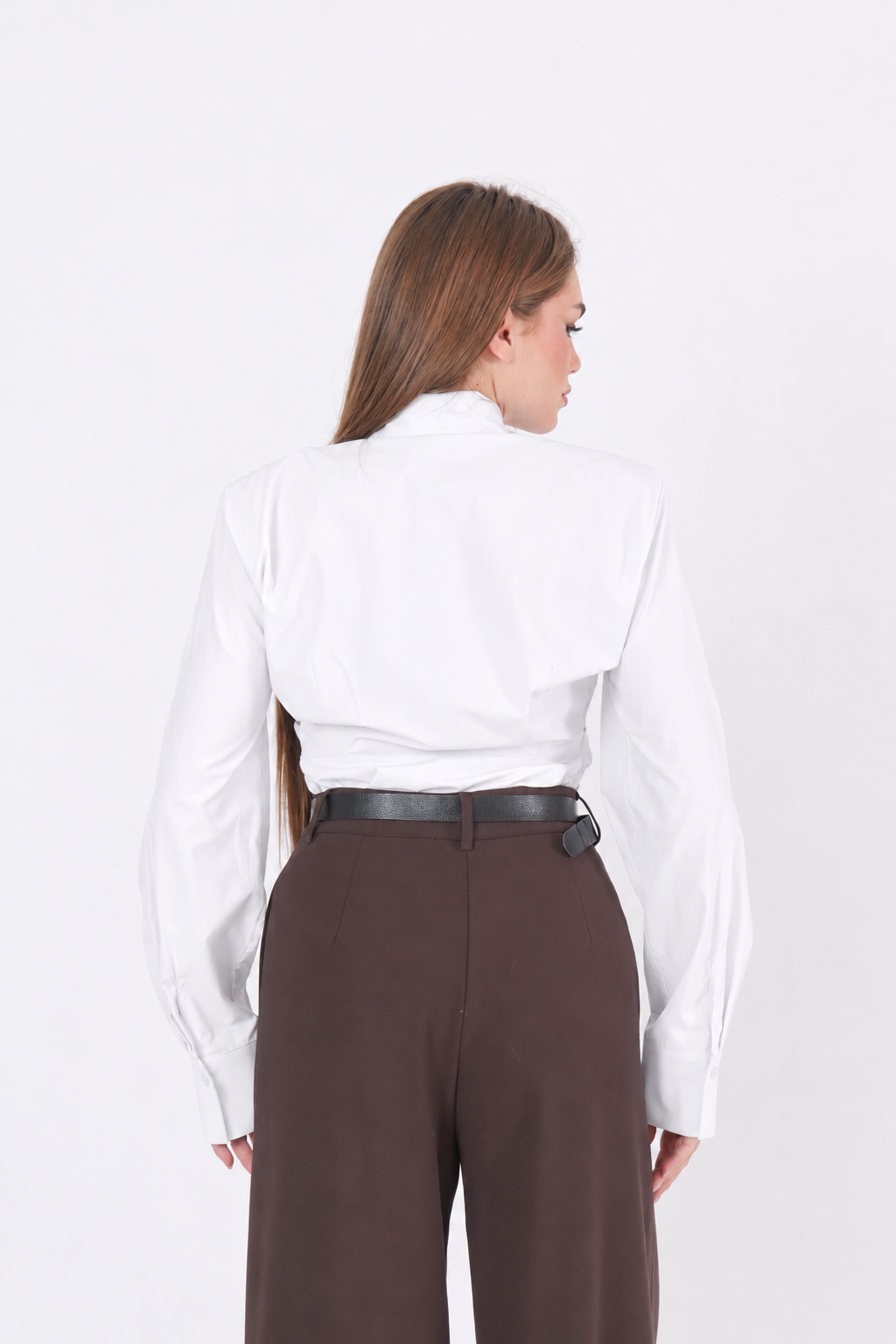 CAMICIA SPALLINE VOLANTS BIANCO