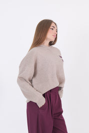 MAGLIA GOOD LUCK BEIGE