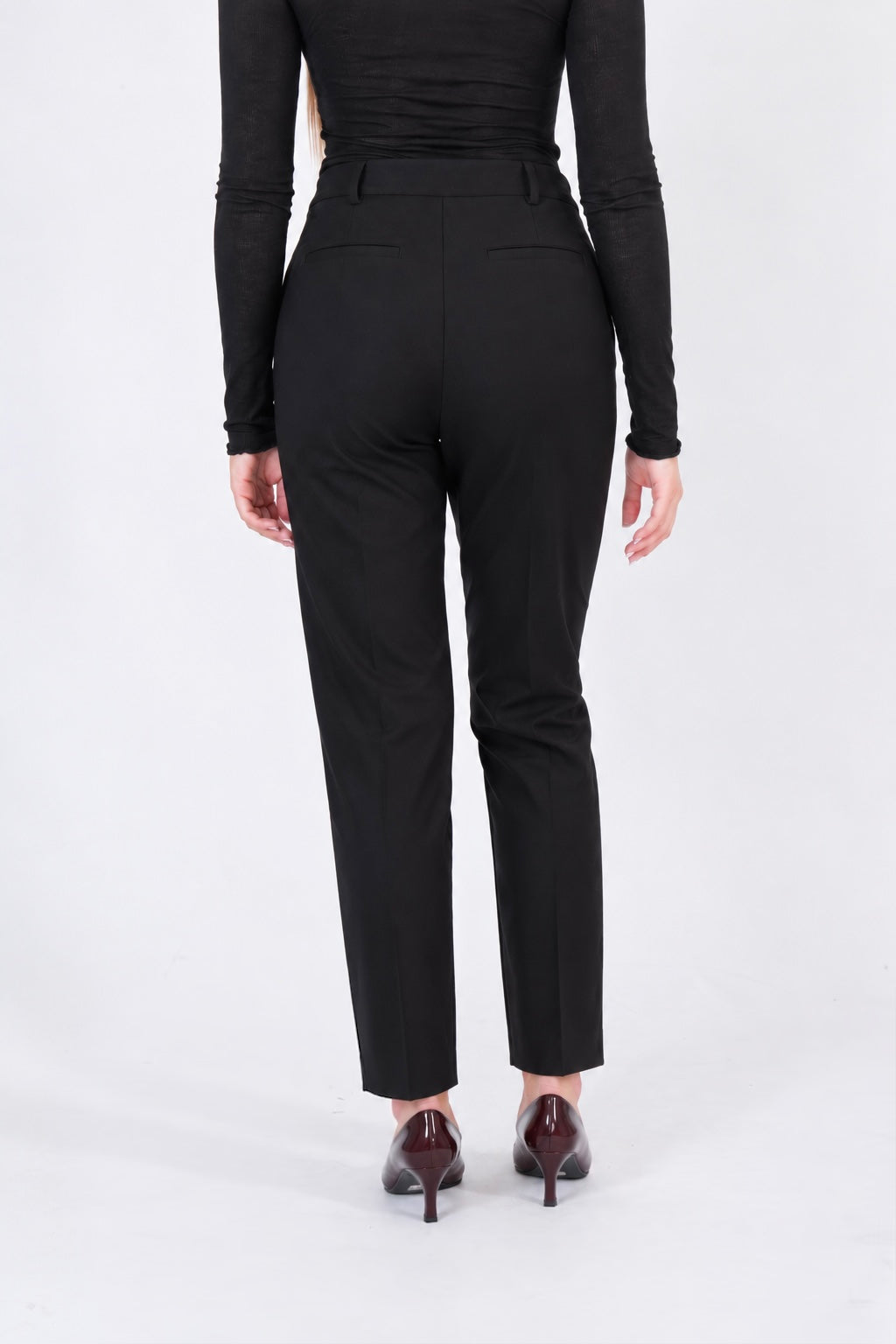 PANTALONE SIGARETTA NERO