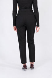 PANTALONE SIGARETTA NERO